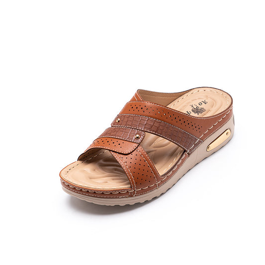 Comfortable Wedge Heel Flip-Flops for Women
