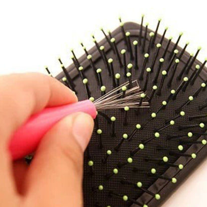 Metal Curling Brush Cleaning Tool for Hair and Carpets