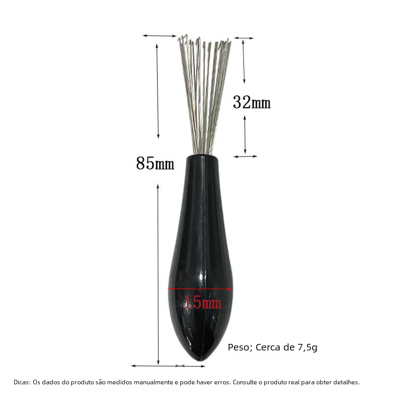 Metal Curling Brush Cleaning Tool for Hair and Carpets